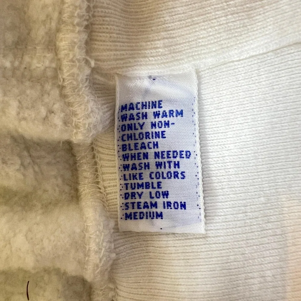 Polo Ralph Lauren Sweatshirt Men's L White Golf Crest Embroidered Crewneck VTG